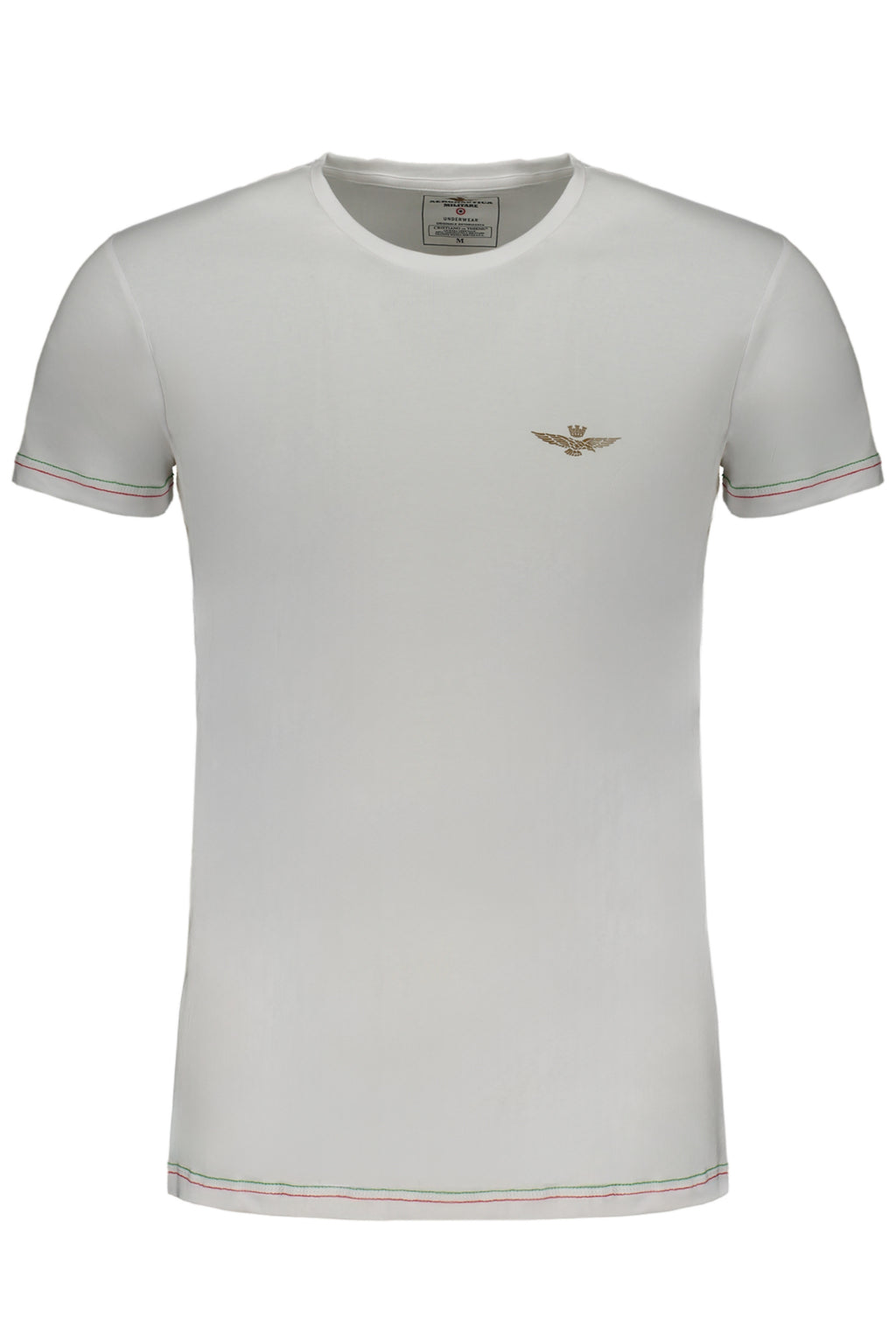 CAMISETA BLANCA DE MANGA CORTA PARA HOMBRE DE AERONAUTICA MILITARE