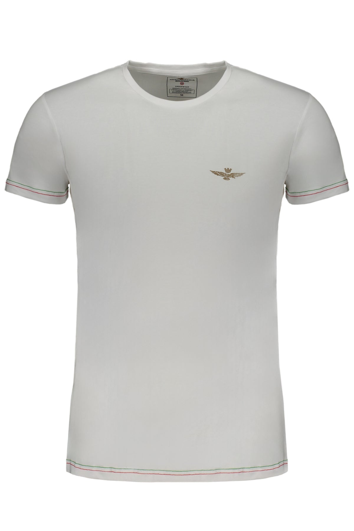 CAMISETA BLANCA DE MANGA CORTA PARA HOMBRE DE AERONAUTICA MILITARE