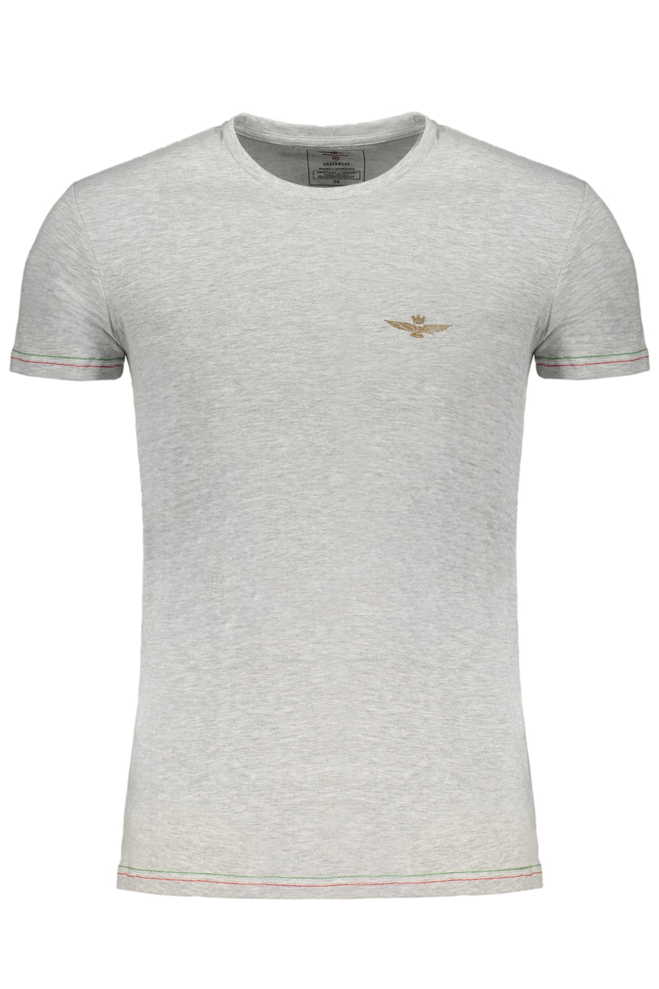 CAMISETA DE MANGA CORTA PARA HOMBRE AERONAUTICA MILITARE, GRIS