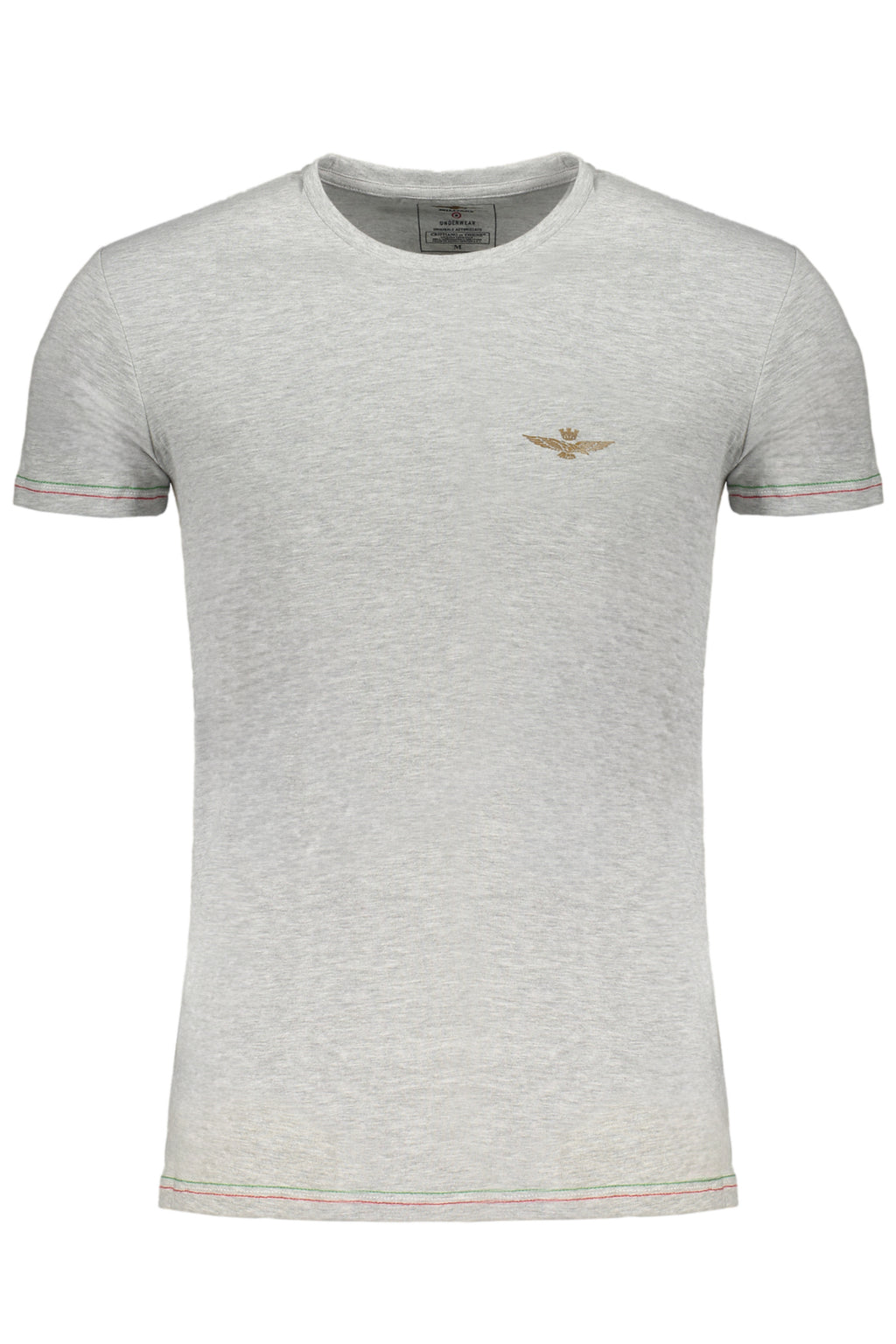 CAMISETA DE MANGA CORTA PARA HOMBRE AERONAUTICA MILITARE, GRIS