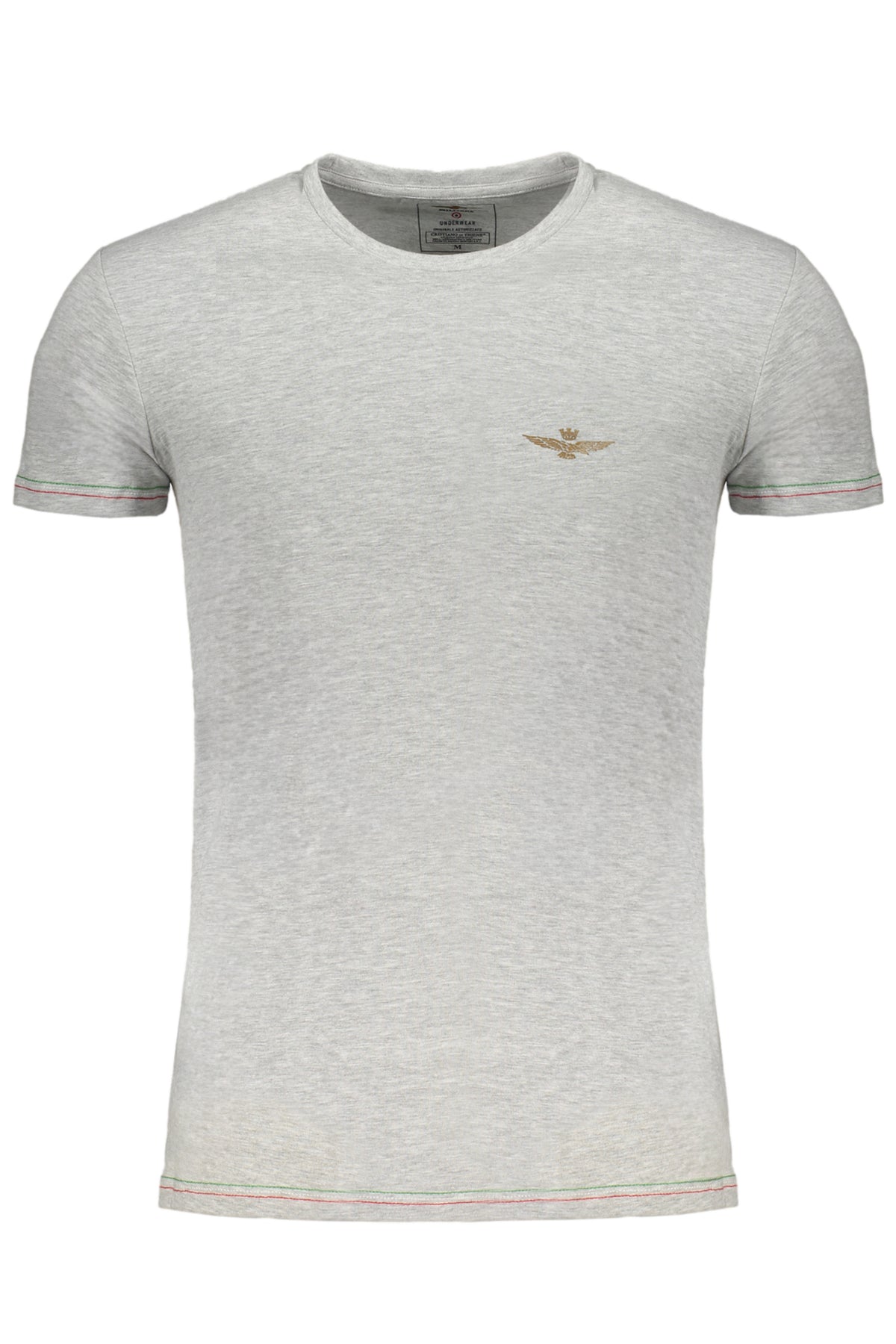 CAMISETA DE MANGA CORTA PARA HOMBRE AERONAUTICA MILITARE, GRIS