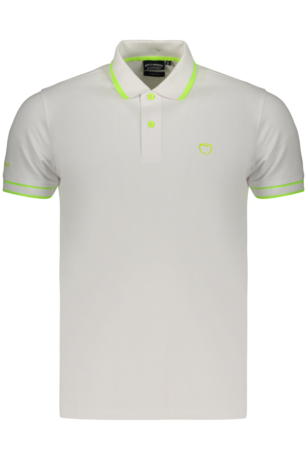 Polo blanco de manga corta para hombre Kisses & Hugs