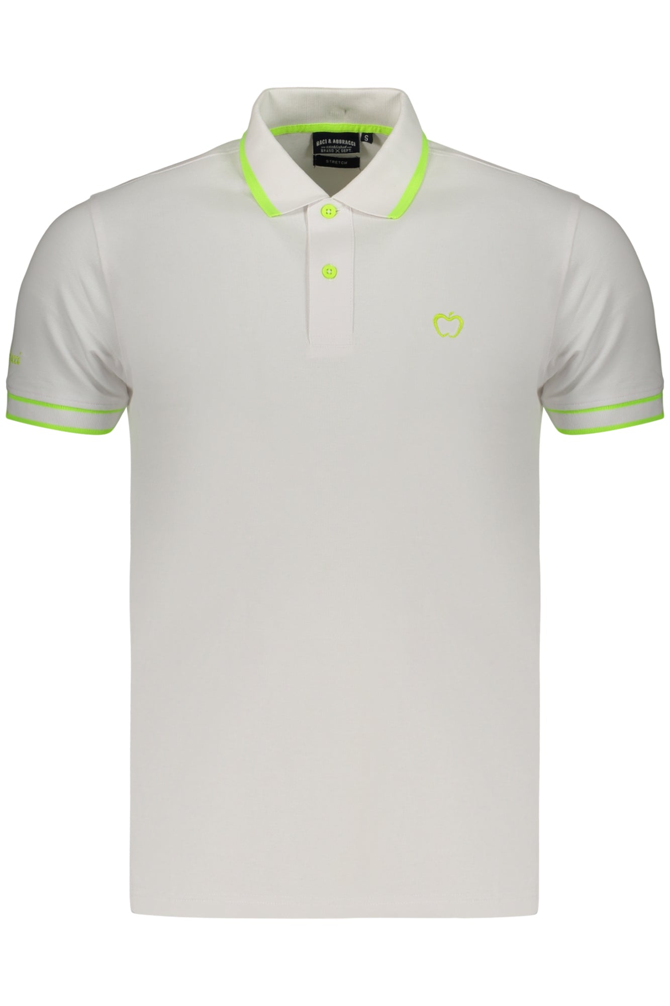 Polo blanco de manga corta para hombre Kisses & Hugs