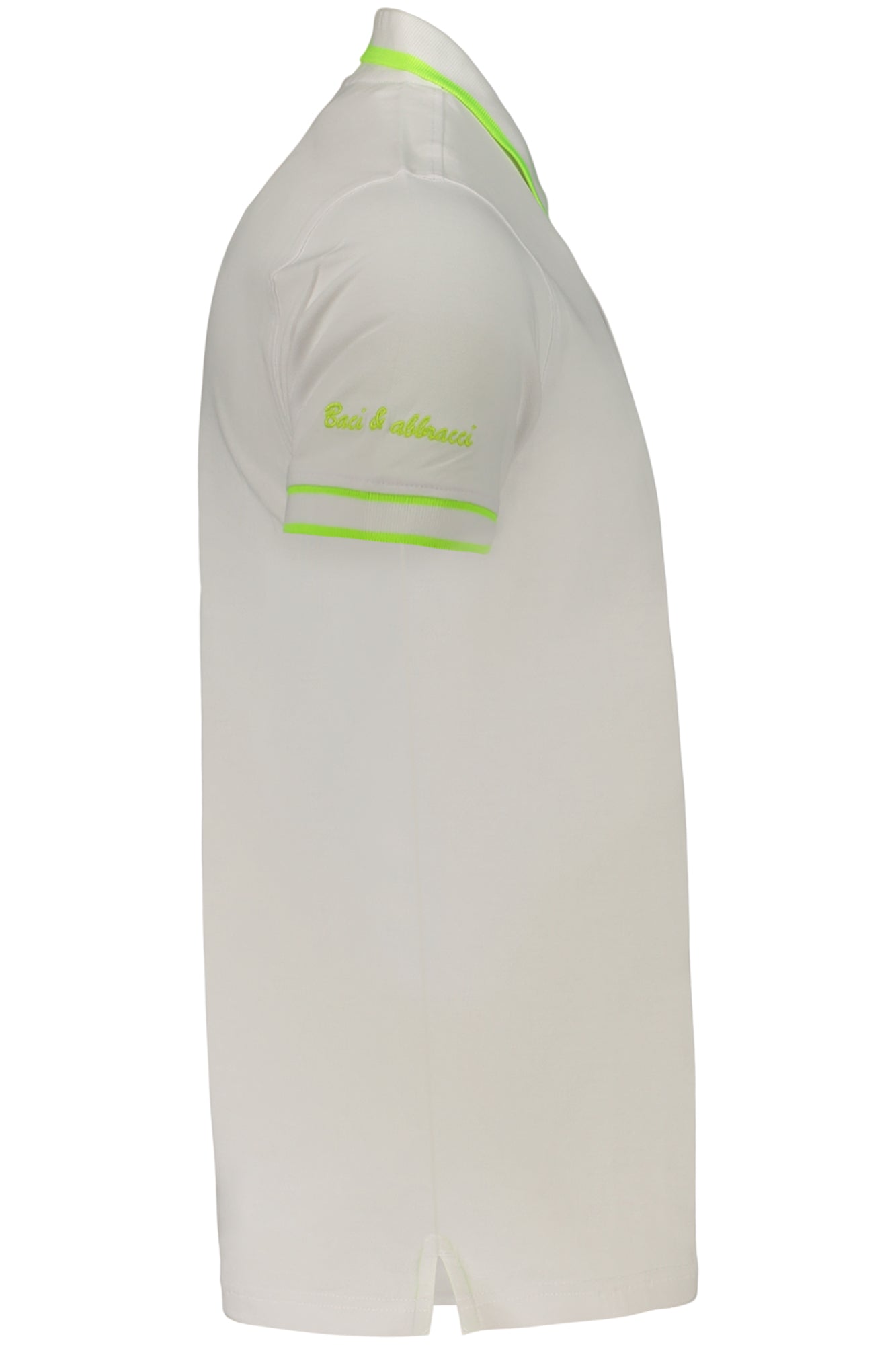 Polo blanco de manga corta para hombre Kisses & Hugs