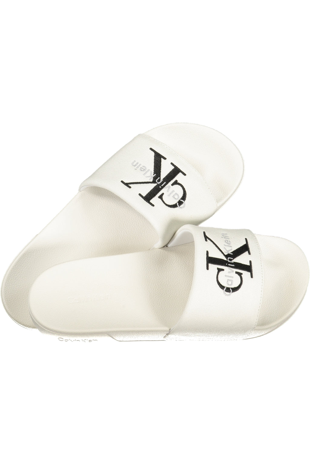 CALZADO DE HOMBRE CALVIN KLEIN, PANTUFLAS BLANCAS CALVIN KLEIN