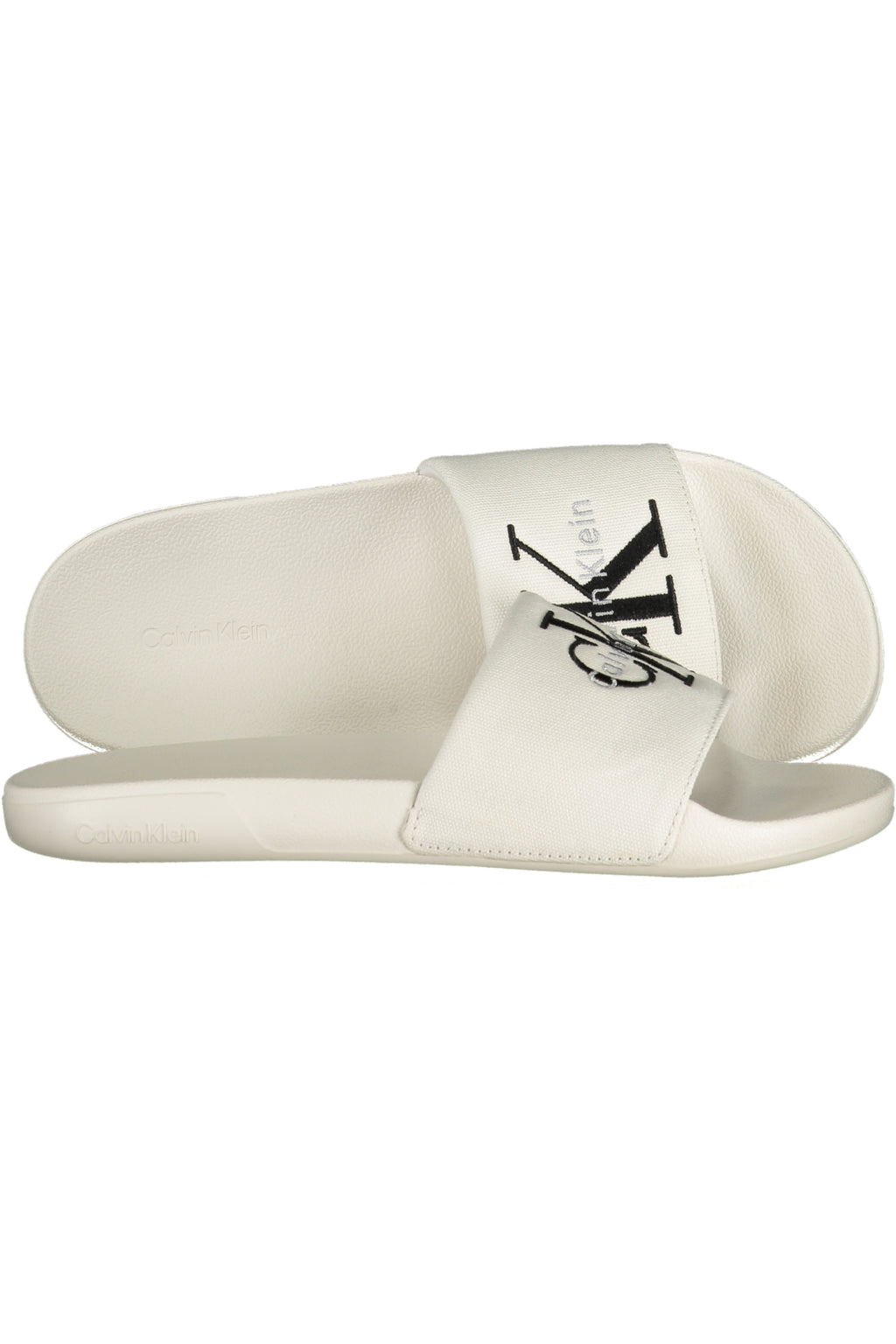 CALZADO DE HOMBRE CALVIN KLEIN, PANTUFLAS BLANCAS CALVIN KLEIN
