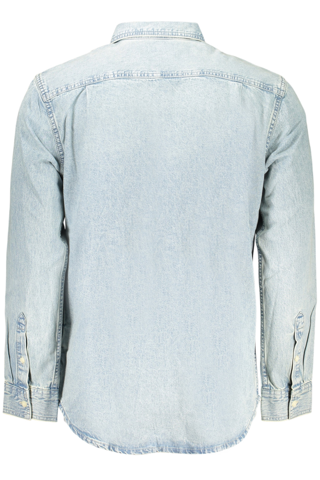 Camisa de manga larga para hombre Calvin Klein, azul.