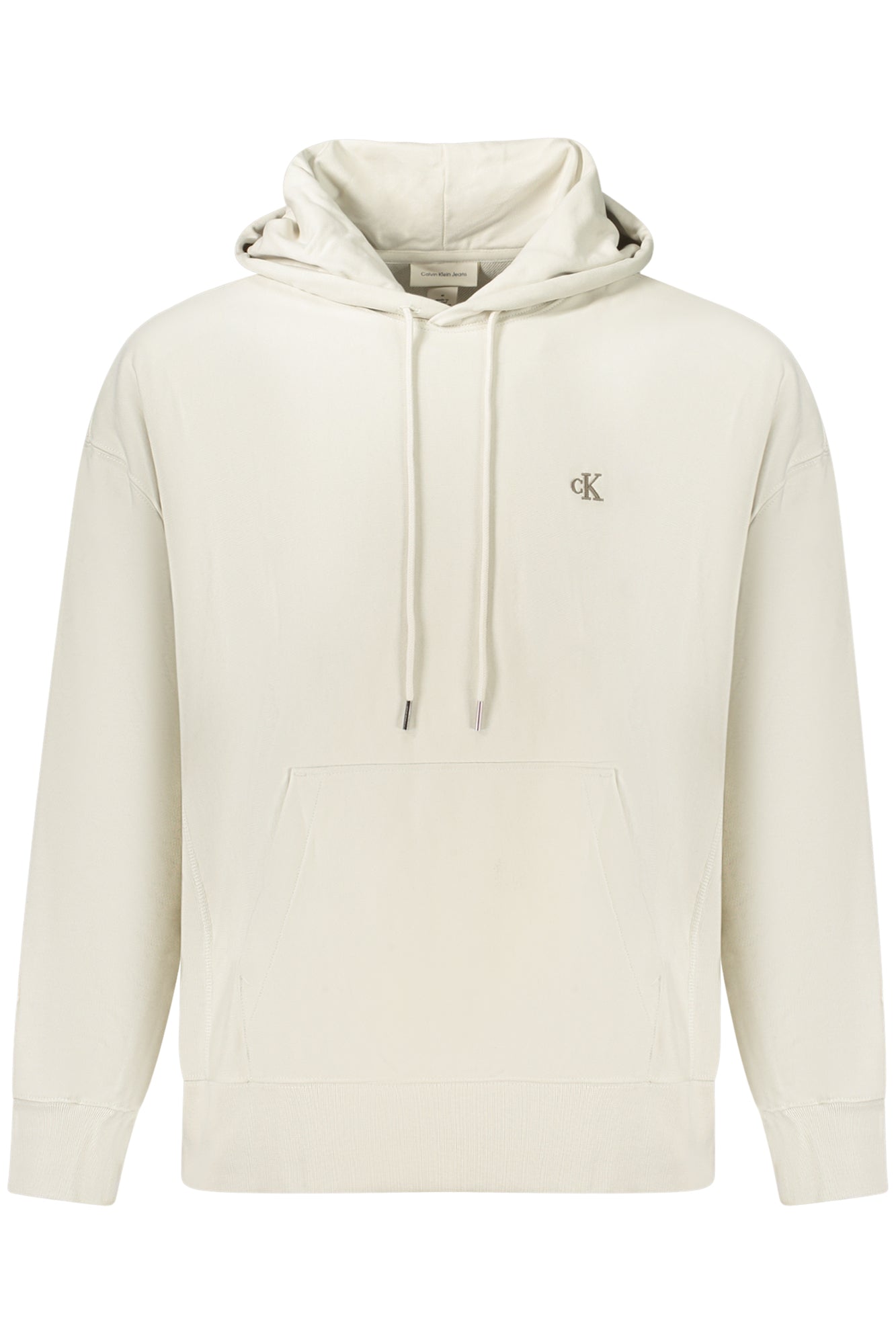 Sudadera con cremallera para hombre Calvin Klein, color beige.