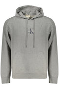 Sudadera gris con cremallera para hombre de Calvin Klein