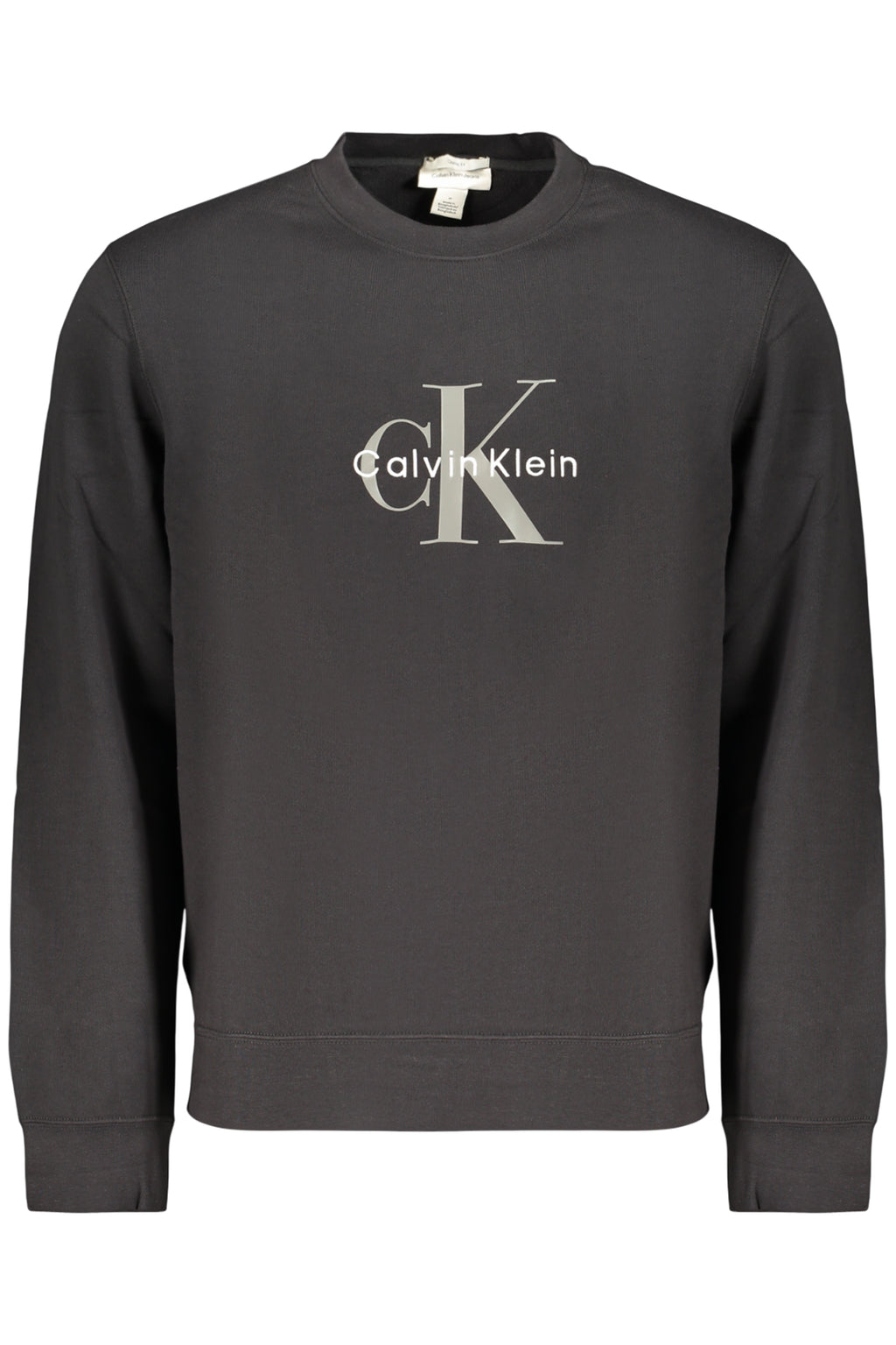 Sudadera negra con cremallera para hombre de Calvin Klein