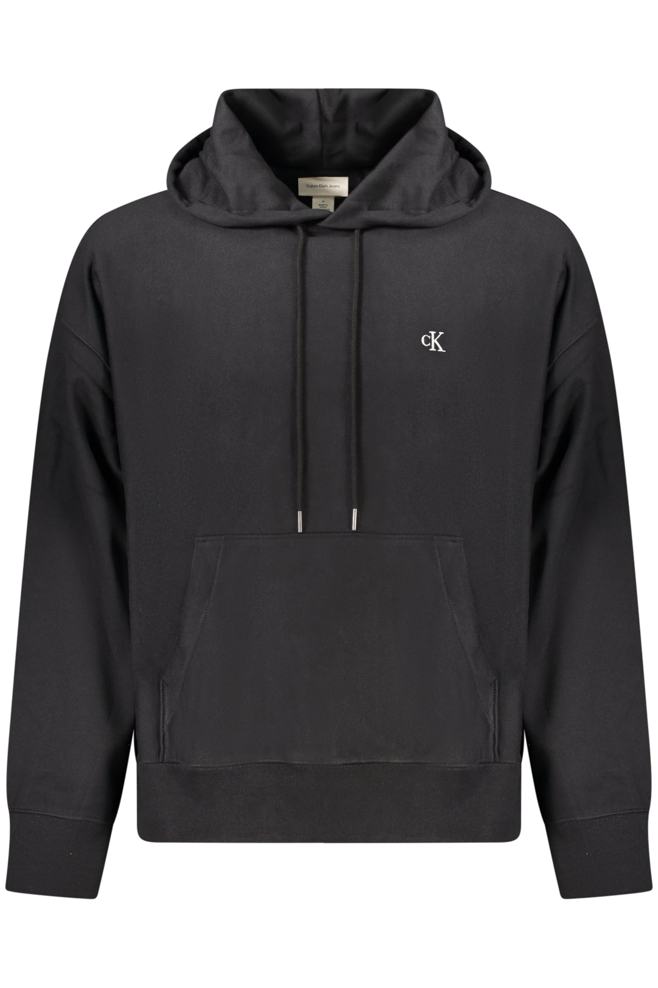Sudadera negra con cremallera para hombre de Calvin Klein