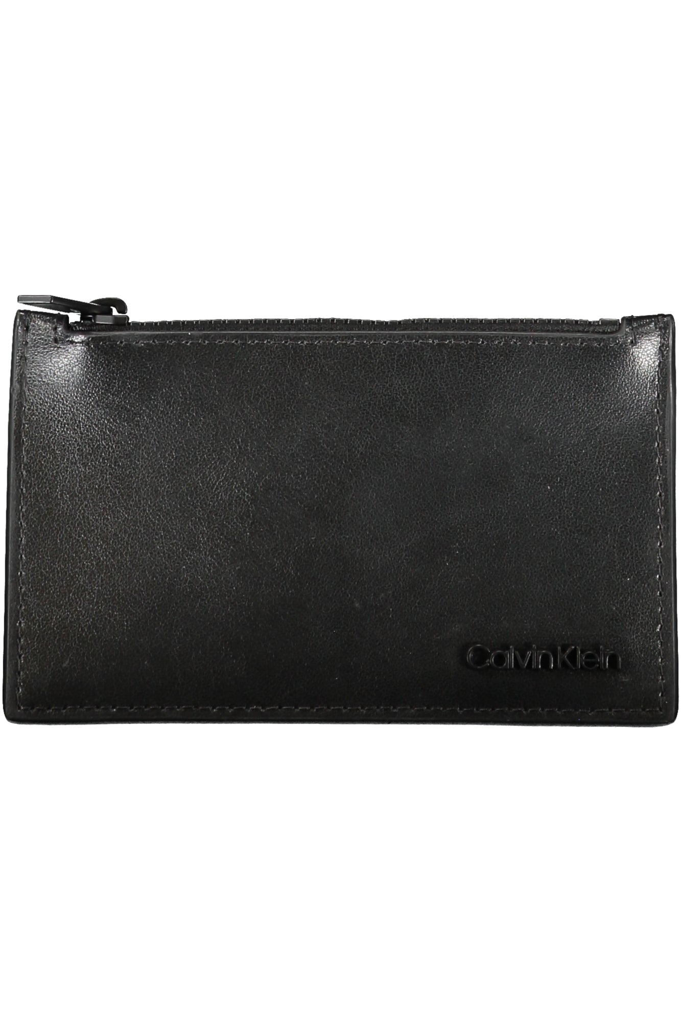 CARTERA DE UN BOLSILLO CON CIERRE DE CREMALLERA Y COMPARTIMENTOS EXTERNOS PARA UNA TARJETA. CALVIN KLEIN