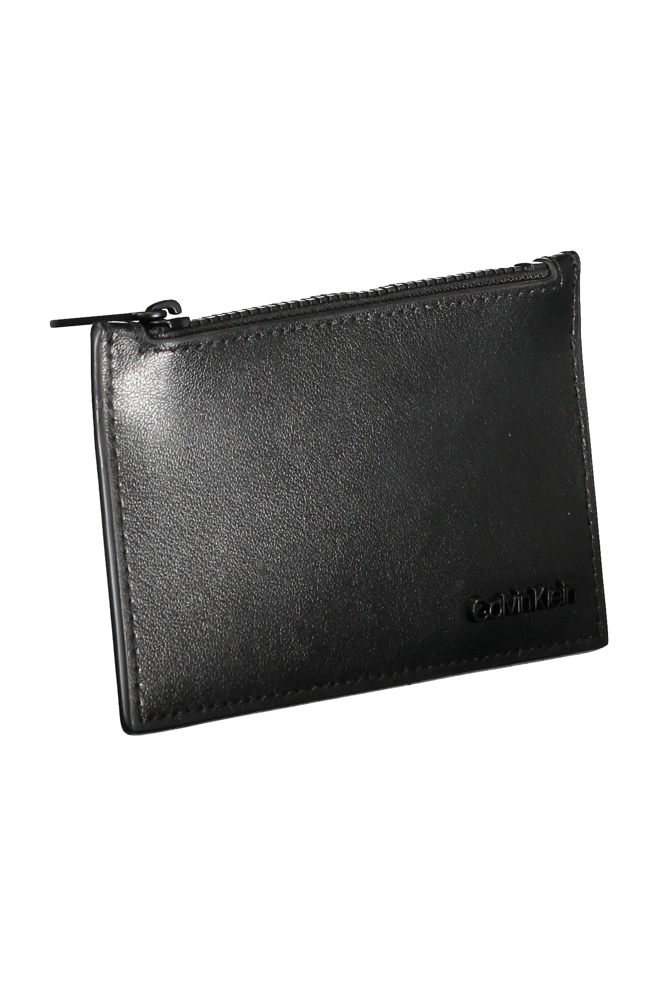 CARTERA DE UN BOLSILLO CON CIERRE DE CREMALLERA Y COMPARTIMENTOS EXTERNOS PARA UNA TARJETA. CALVIN KLEIN