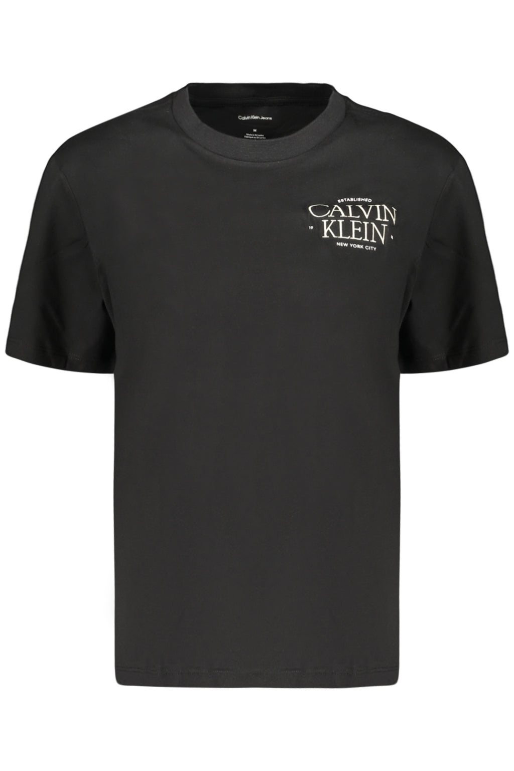 Camiseta de Manga Corta Calvin Klein Hombre Negra
