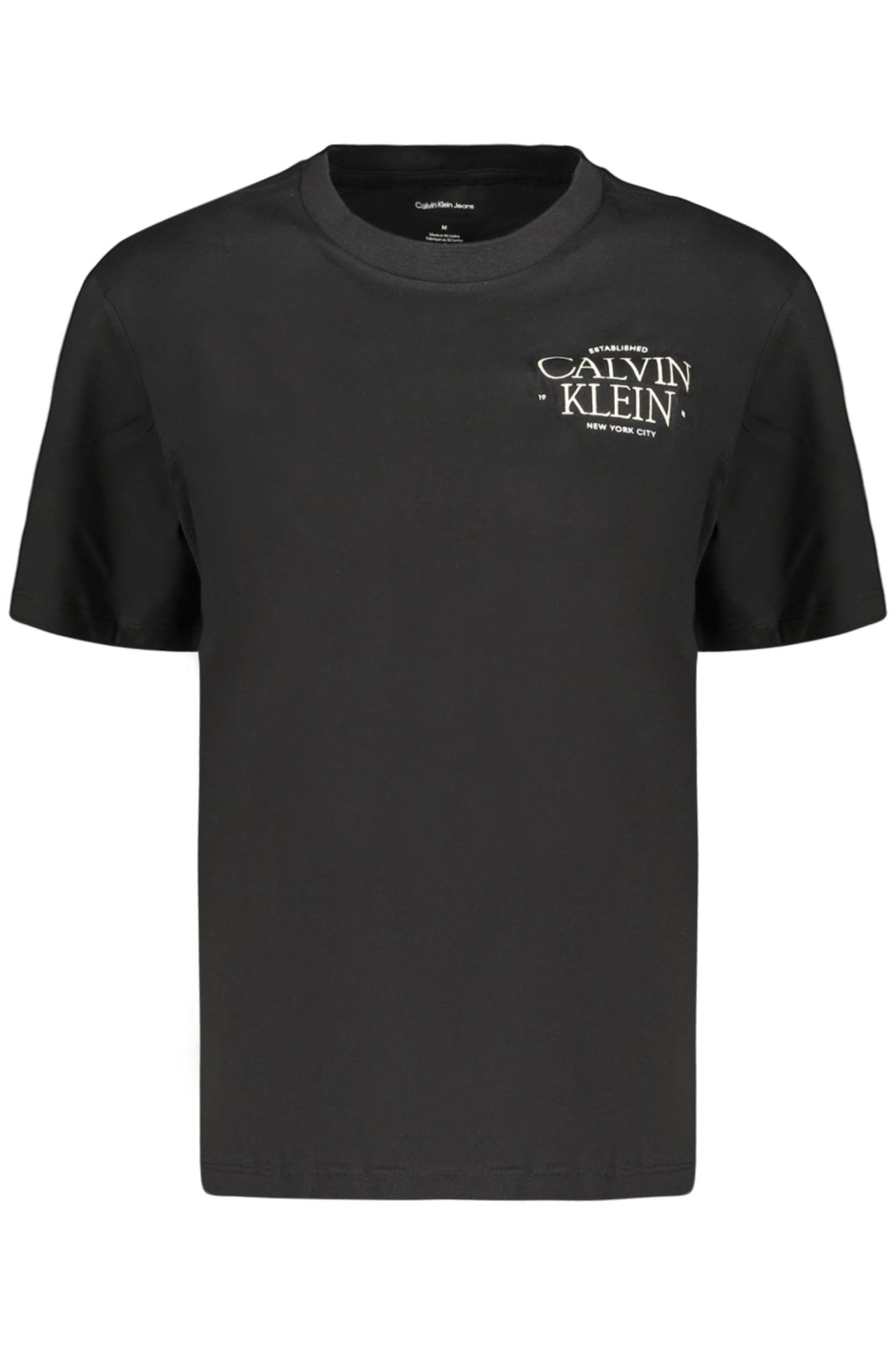 Camiseta de Manga Corta Calvin Klein Hombre Negra