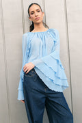 BLUSE MIT RÜSCHEN
