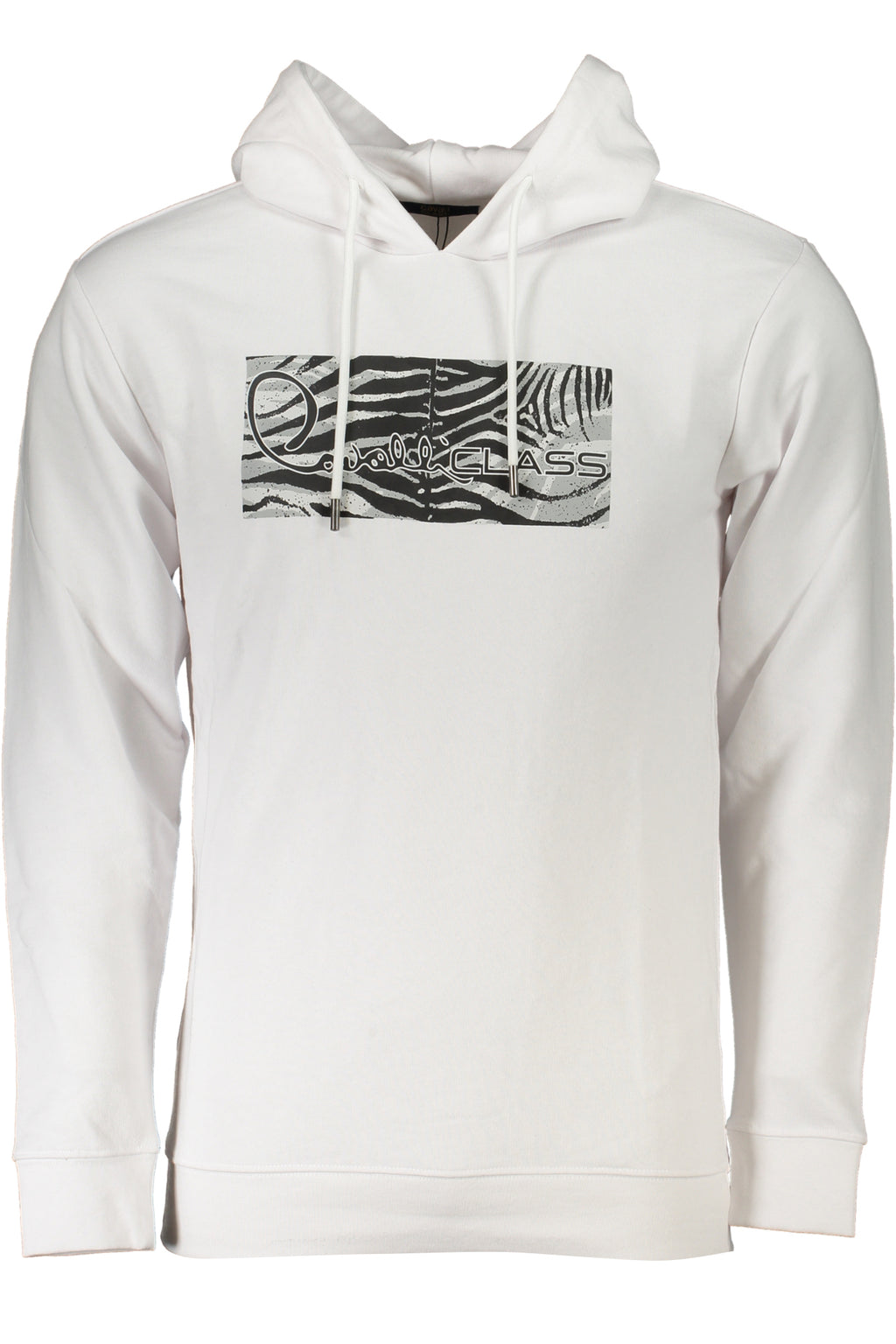 Sudadera blanca con cremallera para hombre CAVALLI CLASS