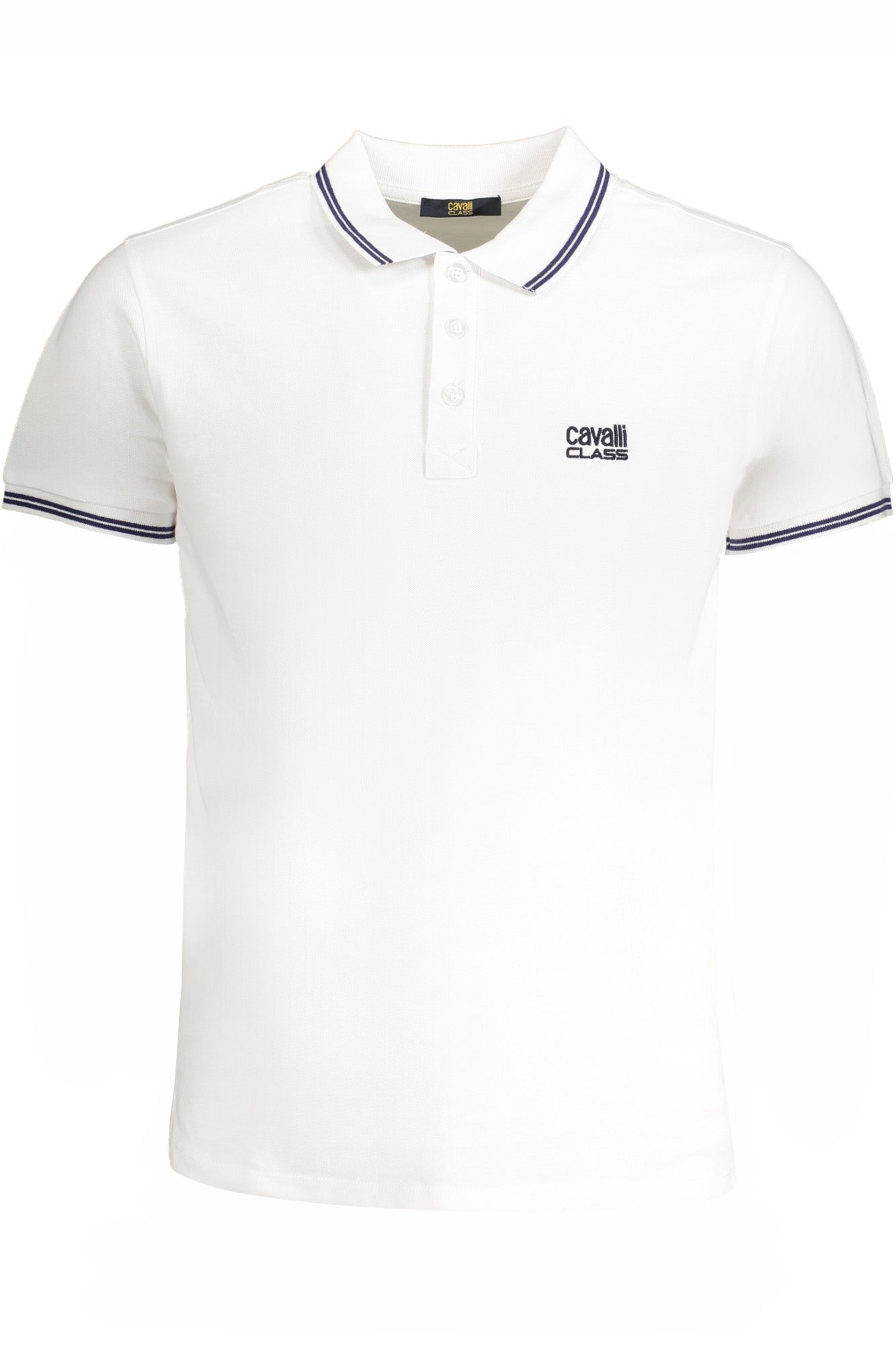 POLO DE MANGA CORTA PARA HOMBRE CAVALLI CLASS, COLOR BLANCO
