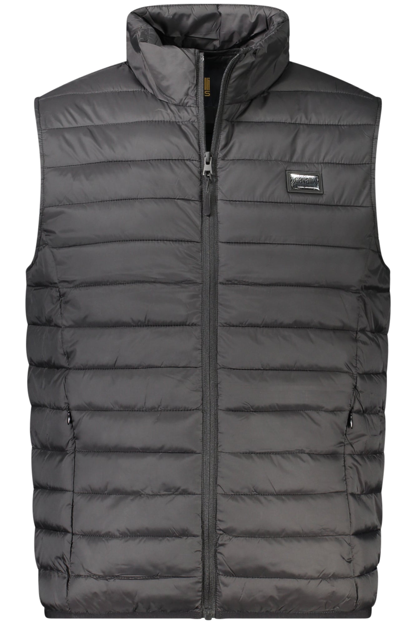 CHAQUETA NEGRA SIN MANGAS PARA HOMBRE CAVALLI CLASS