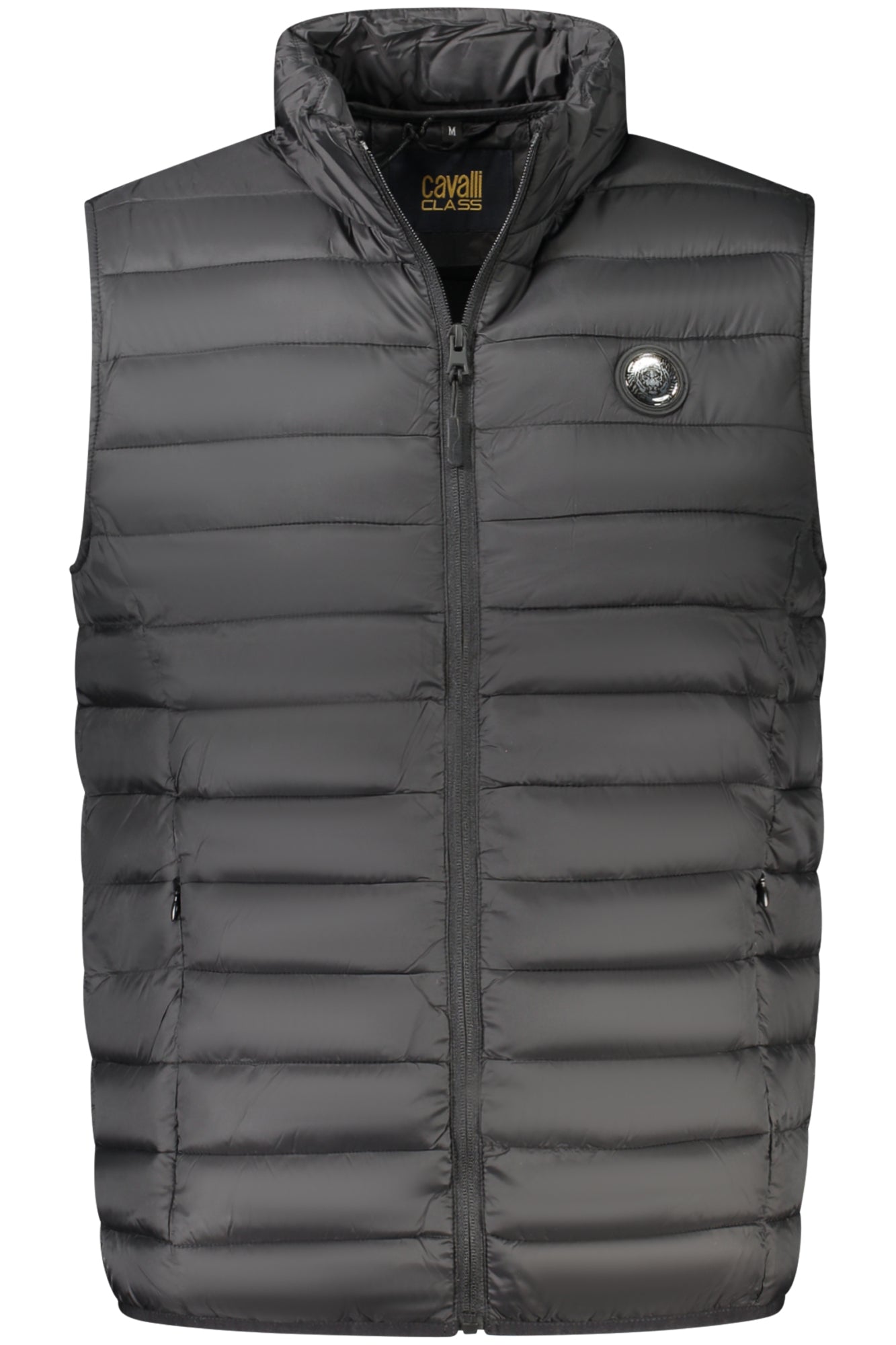 CHAQUETA NEGRA SIN MANGAS PARA HOMBRE CAVALLI CLASS
