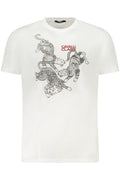 CAMISETA DE MANGA CORTA PARA HOMBRE CAVALLI CLASS, COLOR BLANCO