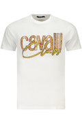 CAMISETA DE MANGA CORTA PARA HOMBRE CAVALLI CLASS, COLOR BLANCO