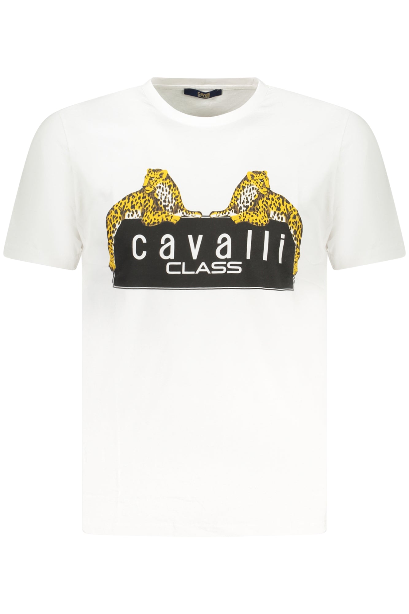 CAMISETA DE MANGA CORTA PARA HOMBRE CAVALLI CLASS, COLOR BLANCO