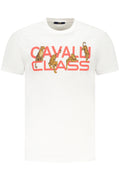 CAMISETA DE MANGA CORTA PARA HOMBRE CAVALLI CLASS, COLOR BLANCO