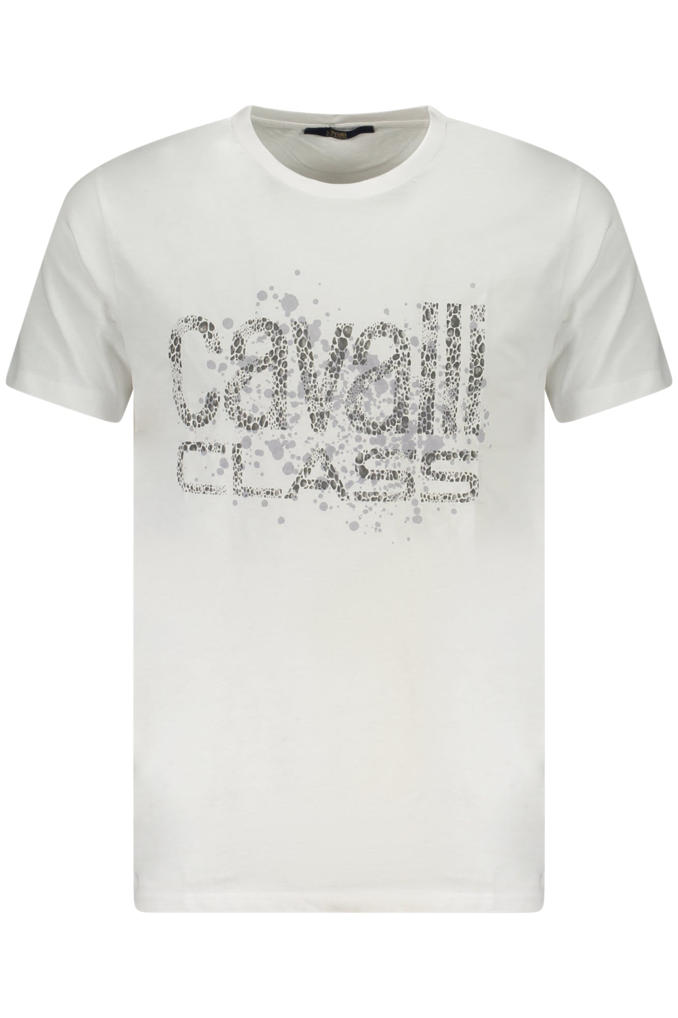 CAMISETA DE MANGA CORTA PARA HOMBRE CAVALLI CLASS, COLOR BLANCO