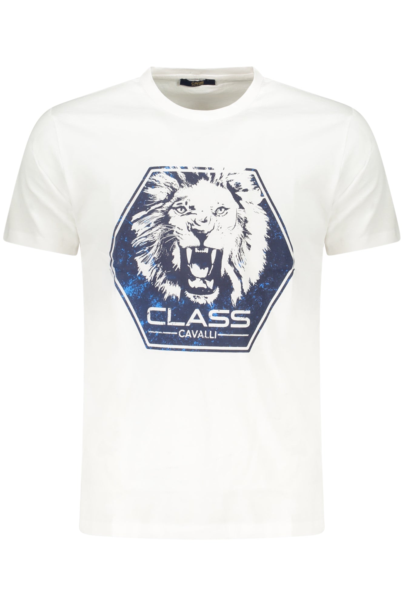 CAMISETA DE MANGA CORTA PARA HOMBRE CAVALLI CLASS, COLOR BLANCO