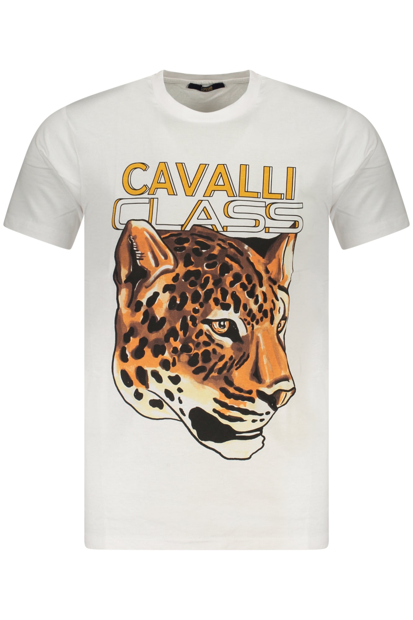 CAMISETA DE MANGA CORTA PARA HOMBRE CAVALLI CLASS, COLOR BLANCO