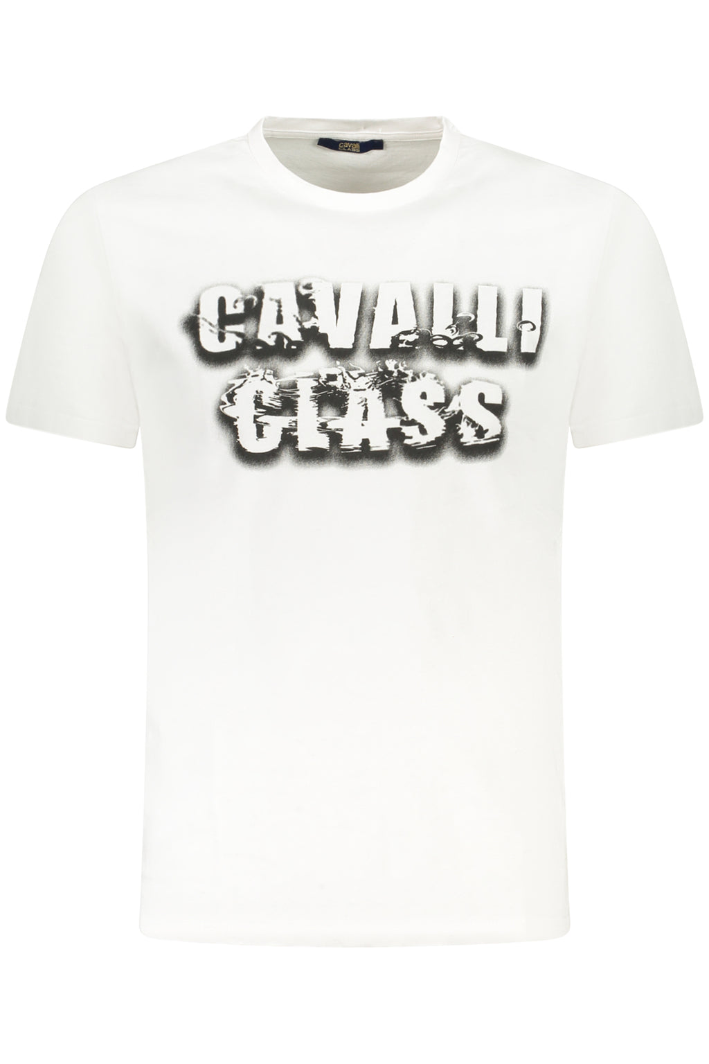 CAMISETA DE MANGA CORTA PARA HOMBRE CAVALLI CLASS, COLOR BLANCO