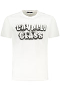 CAMISETA DE MANGA CORTA PARA HOMBRE CAVALLI CLASS, COLOR BLANCO
