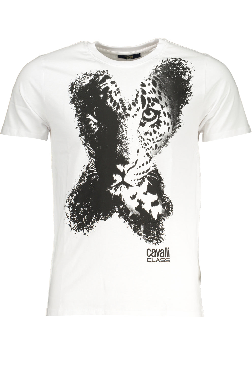 CAMISETA DE MANGA CORTA PARA HOMBRE CAVALLI CLASS, COLOR BLANCO