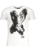 CAMISETA DE MANGA CORTA PARA HOMBRE CAVALLI CLASS, COLOR BLANCO