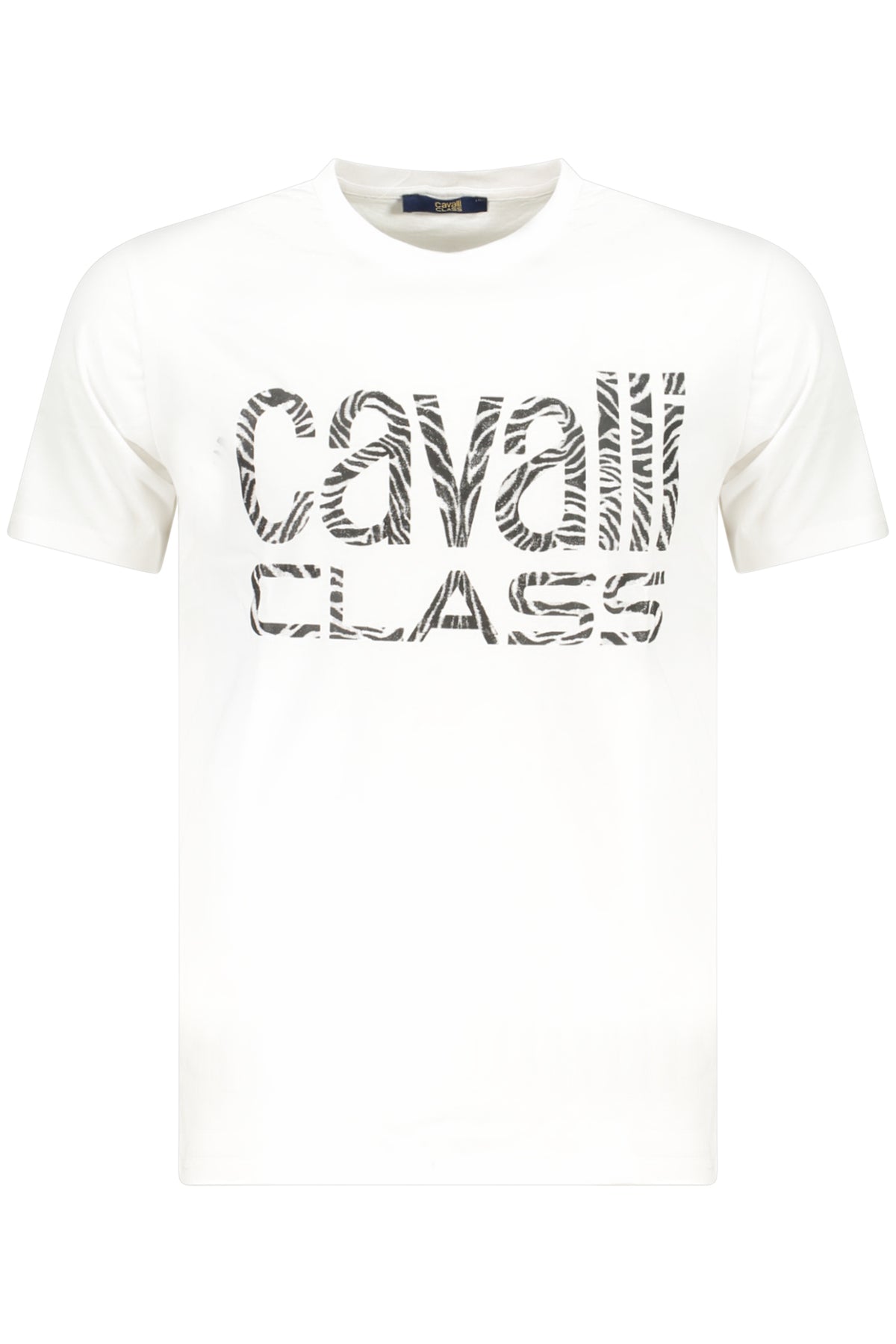 CAMISETA DE MANGA CORTA PARA HOMBRE CAVALLI CLASS, COLOR BLANCO
