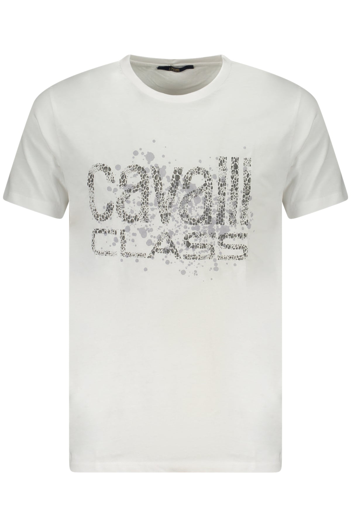 CAMISETA DE MANGA CORTA PARA HOMBRE CAVALLI CLASS, COLOR BLANCO
