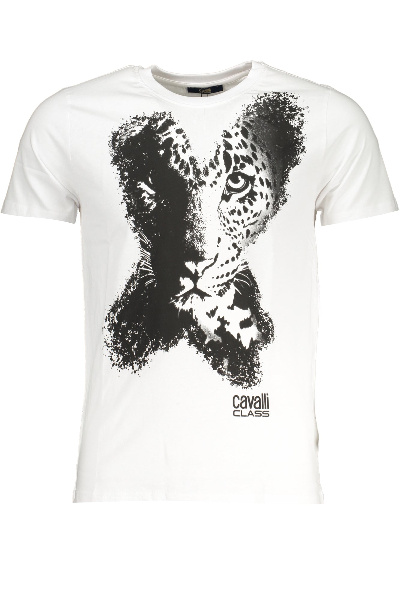 CAMISETA DE MANGA CORTA PARA HOMBRE CAVALLI CLASS, COLOR BLANCO