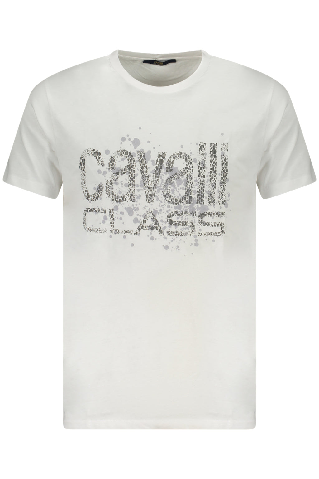 CAMISETA DE MANGA CORTA PARA HOMBRE CAVALLI CLASS, COLOR BLANCO