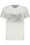CAMISETA DE MANGA CORTA PARA HOMBRE CAVALLI CLASS, COLOR BLANCO