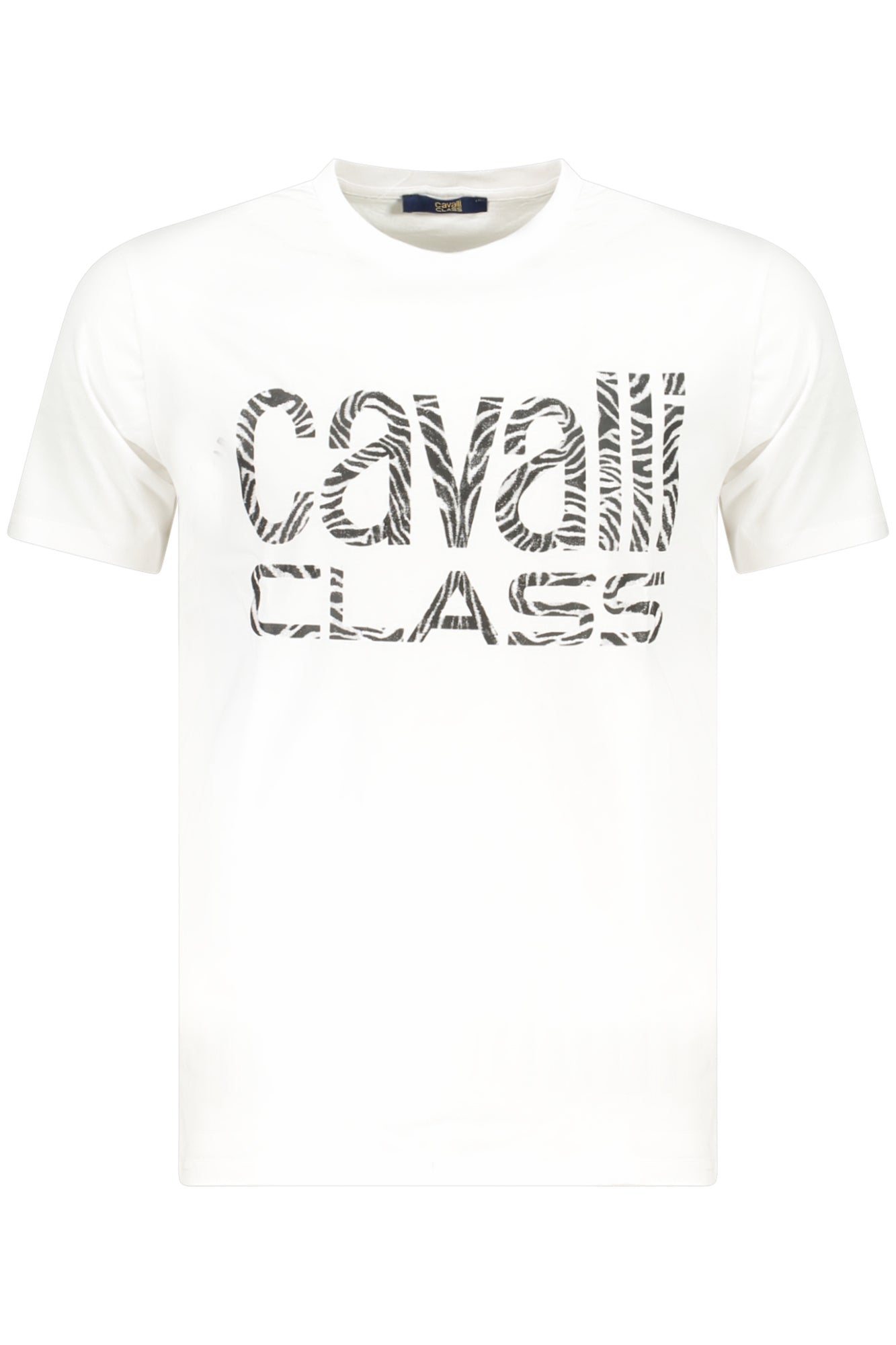 CAMISETA DE MANGA CORTA PARA HOMBRE CAVALLI CLASS, COLOR BLANCO