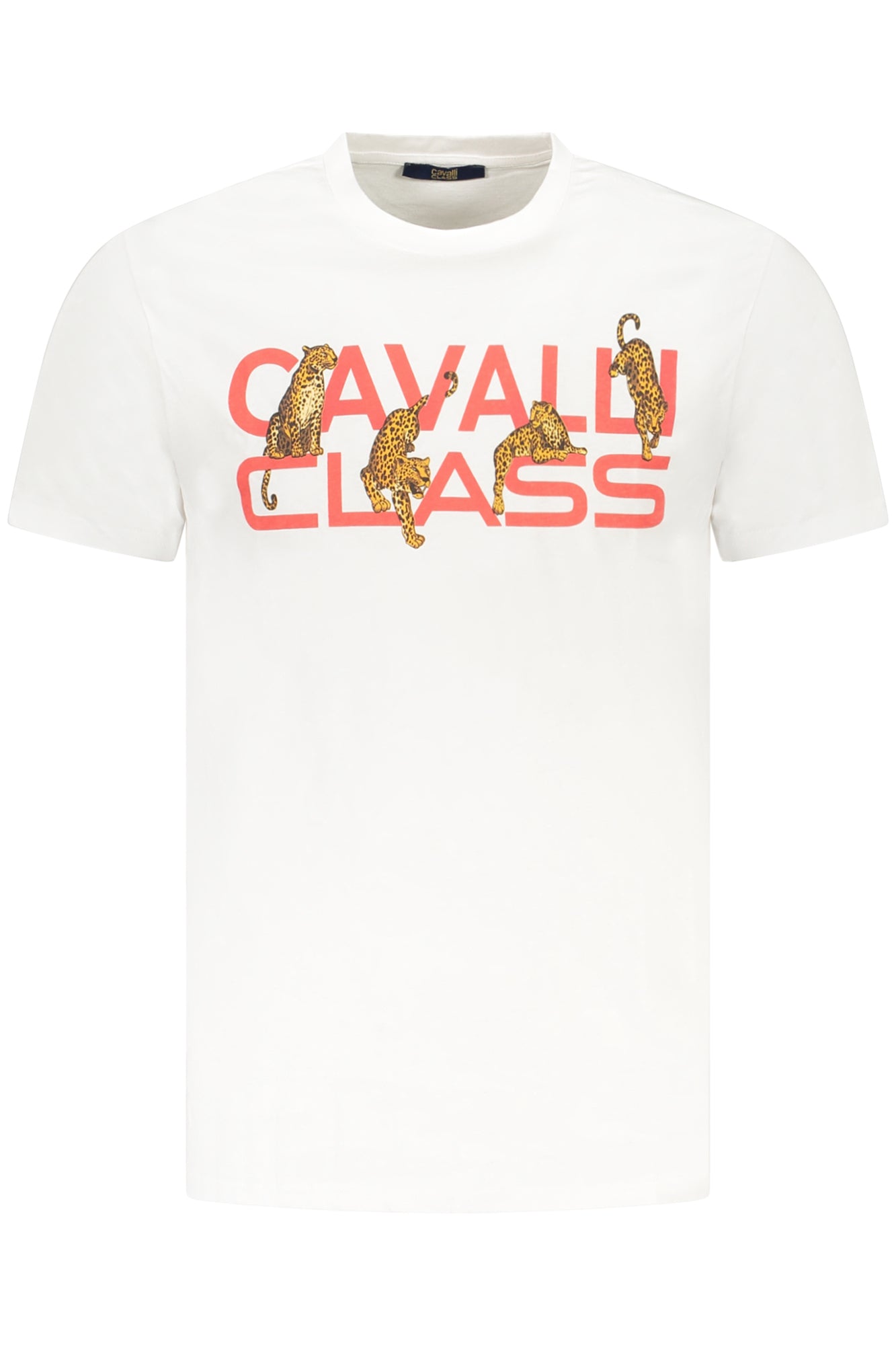 CAMISETA DE MANGA CORTA PARA HOMBRE CAVALLI CLASS, COLOR BLANCO