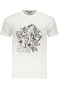 CAMISETA DE MANGA CORTA PARA HOMBRE CAVALLI CLASS, COLOR BLANCO