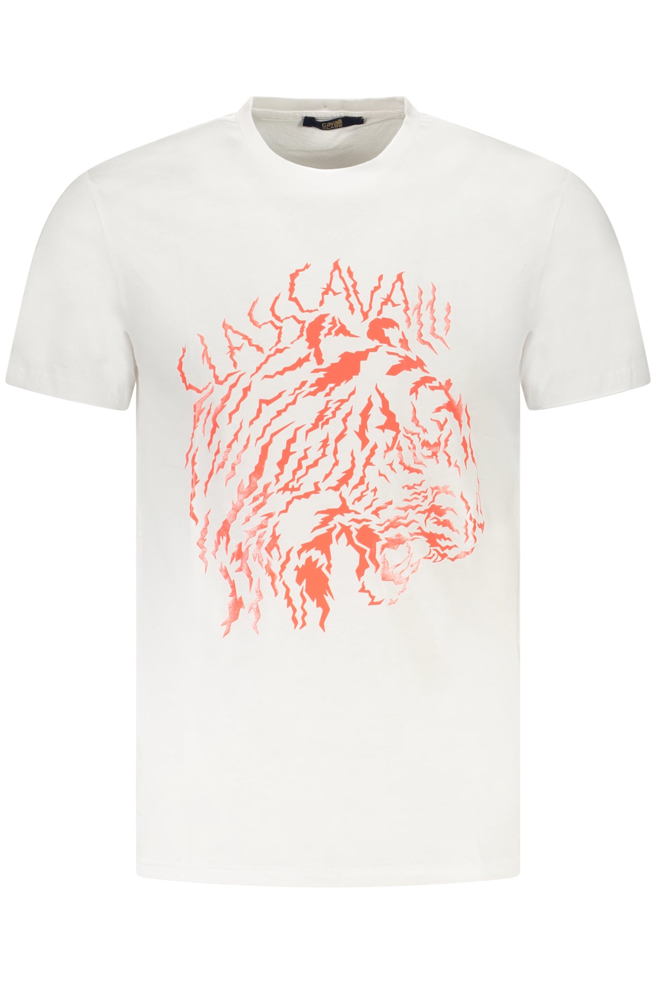 CAMISETA DE MANGA CORTA PARA HOMBRE CAVALLI CLASS, COLOR BLANCO
