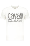 CAMISETA DE MANGA CORTA PARA HOMBRE CAVALLI CLASS, COLOR BLANCO