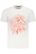 CAMISETA DE MANGA CORTA PARA HOMBRE CAVALLI CLASS, COLOR BLANCO