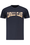 CAMISETA DE MANGA CORTA PARA HOMBRE CAVALLI CLASS AZUL