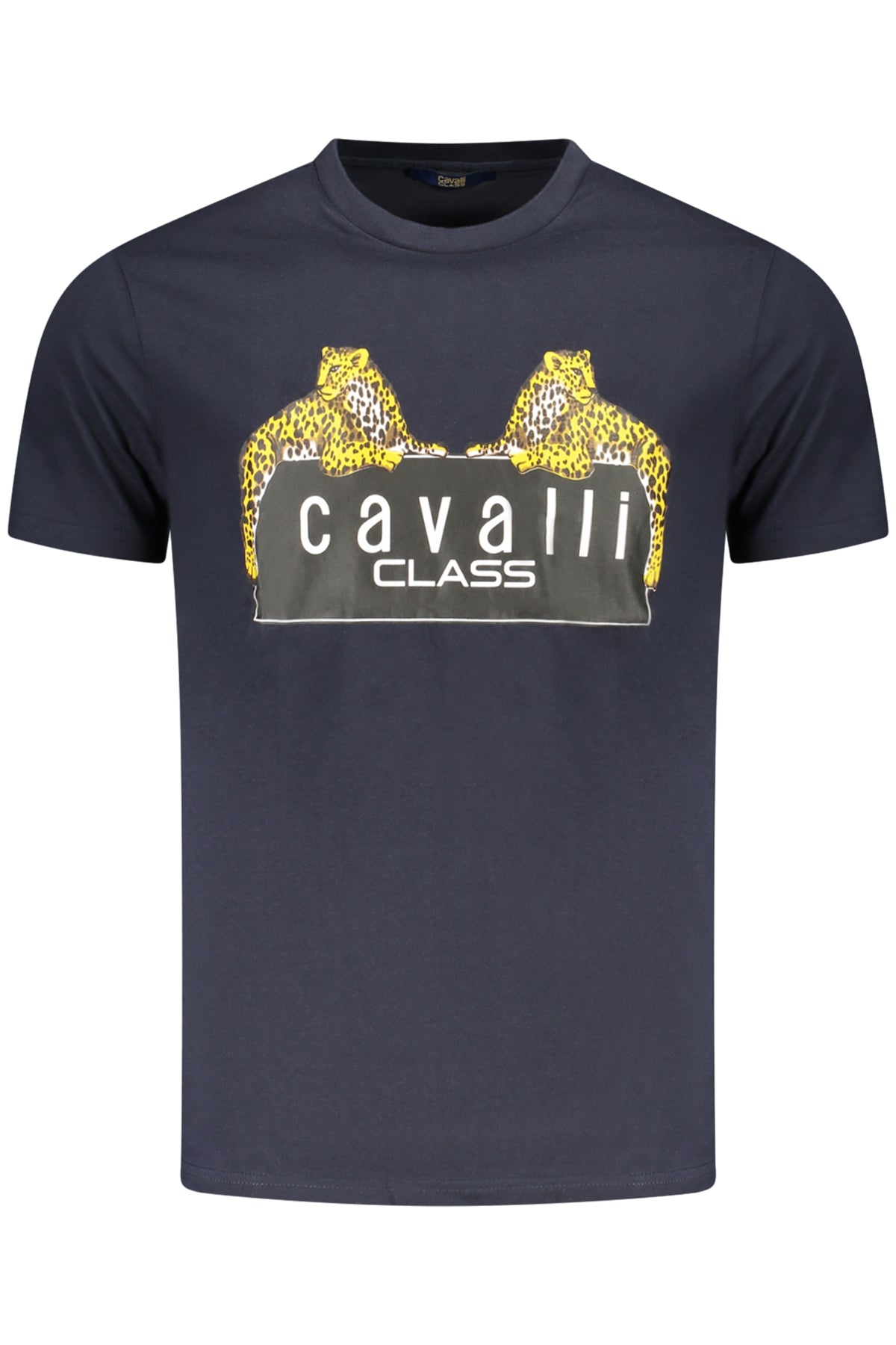 CAMISETA DE MANGA CORTA PARA HOMBRE CAVALLI CLASS AZUL