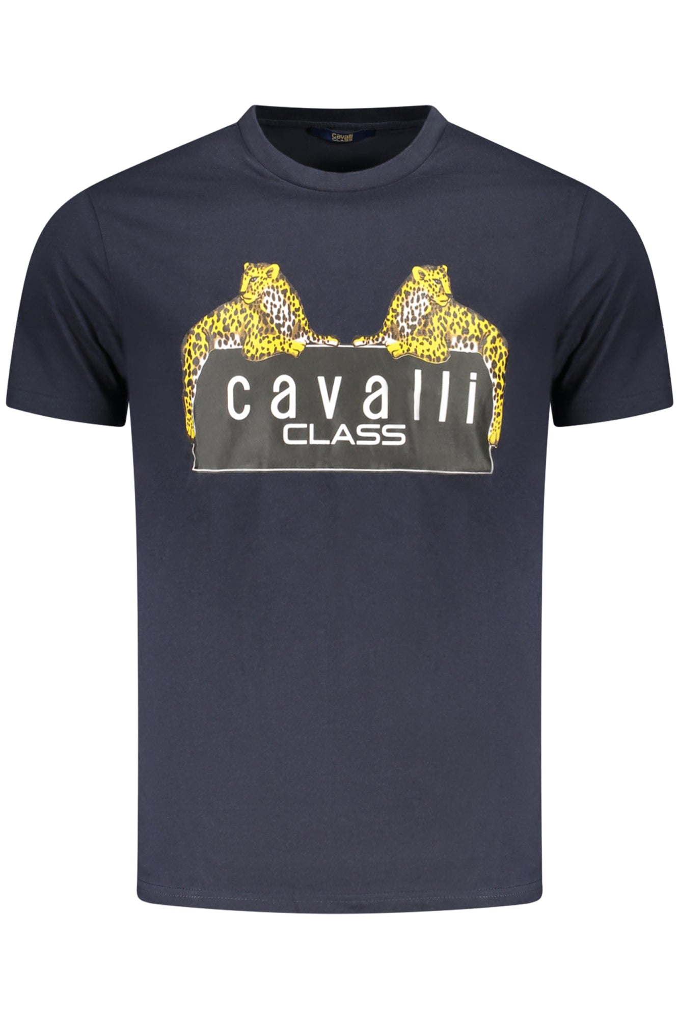 CAMISETA DE MANGA CORTA PARA HOMBRE CAVALLI CLASS AZUL