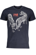 CAMISETA DE MANGA CORTA PARA HOMBRE CAVALLI CLASS AZUL